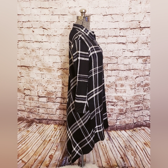 NWT Max Studio Plaid Shirtdress Small - Picture 5 of 8